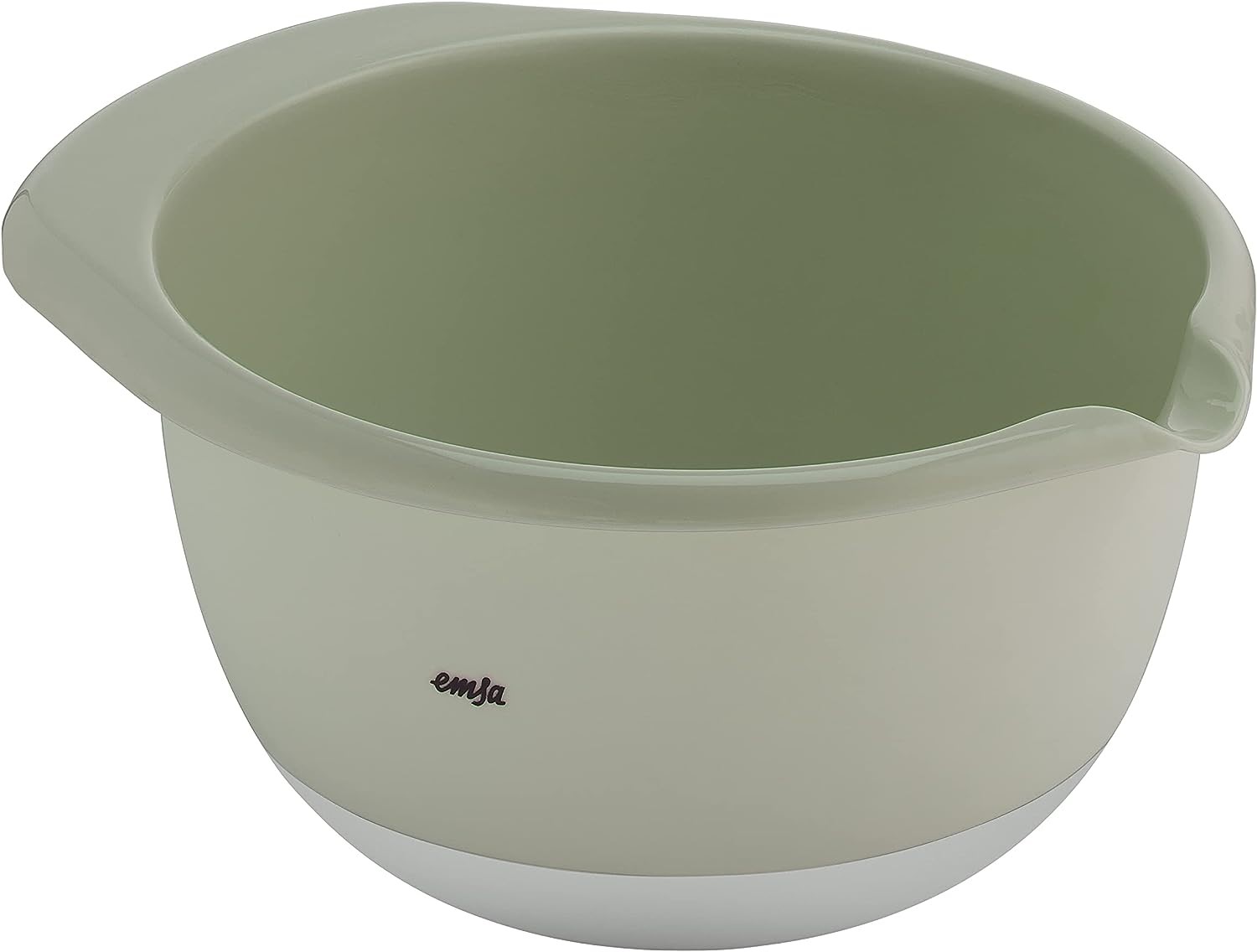Emsa Kunststoff-Rührschüssel 2,8 L in der Farbe grün/grau.