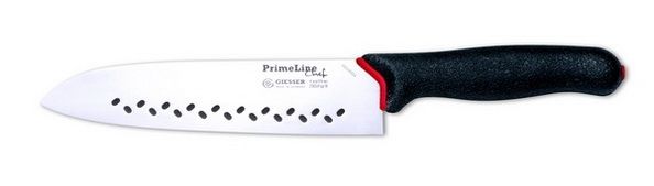 Giesser PrimeLineChef Santoku Mano, 19 cm lange Klinge aus hochwertigem Chrom-Molybdän-Stahl