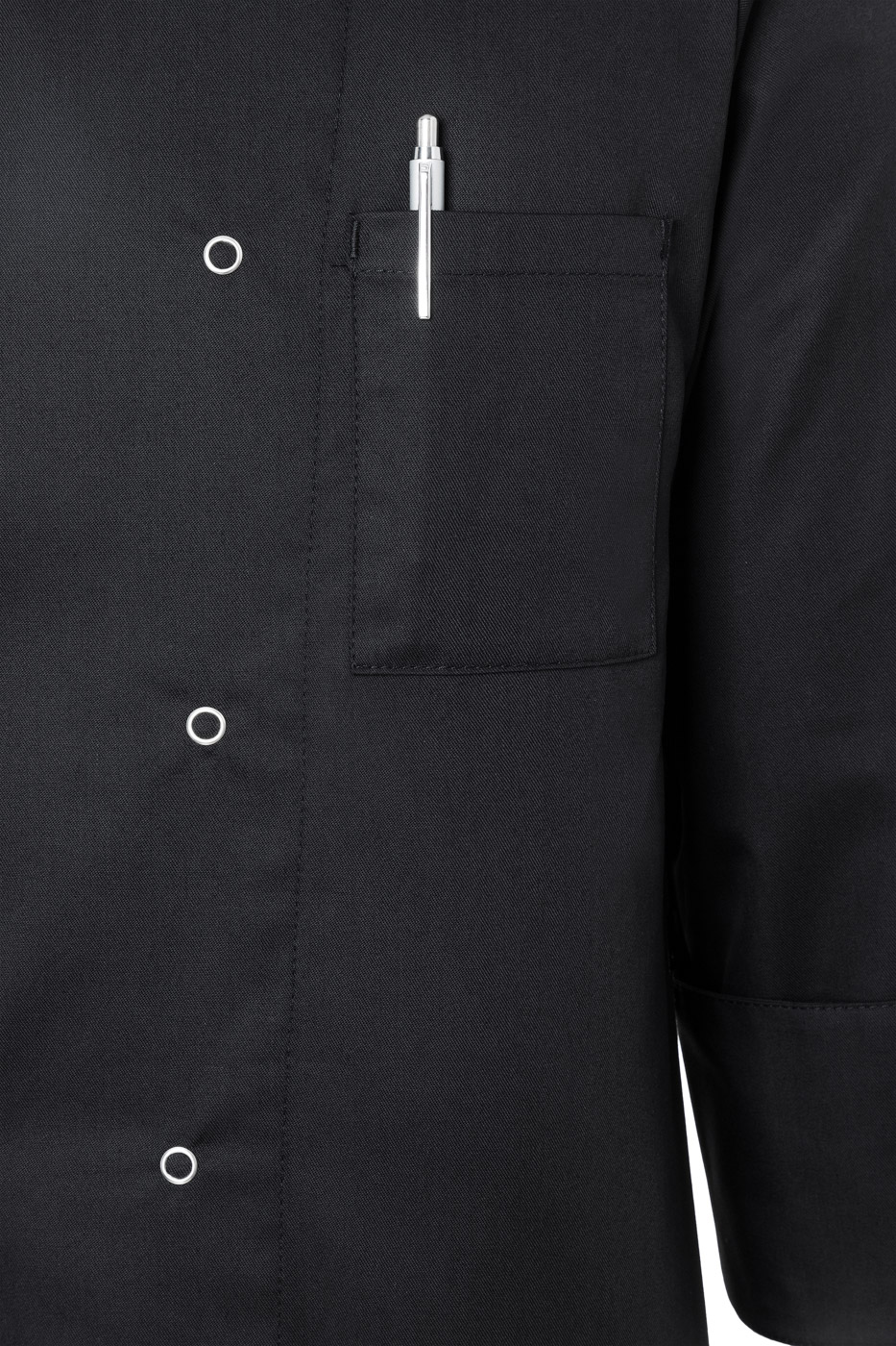 Kochjacke Basic , GR. 4XL , Farbe: schwarz , von Karlowsky