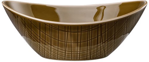 Mesh Colours Walnut (braun) von Rosenthal, Schale oval 15x11 cm, aus Porzellan