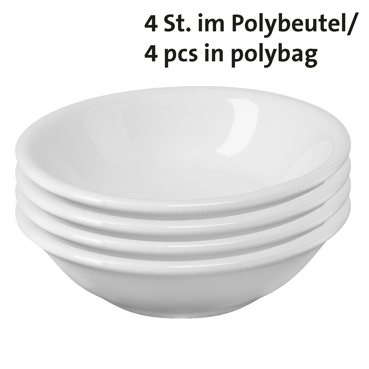 4 Keramikschälchen »Tapas + Friends«, rund, Ø 7 x 2 cm