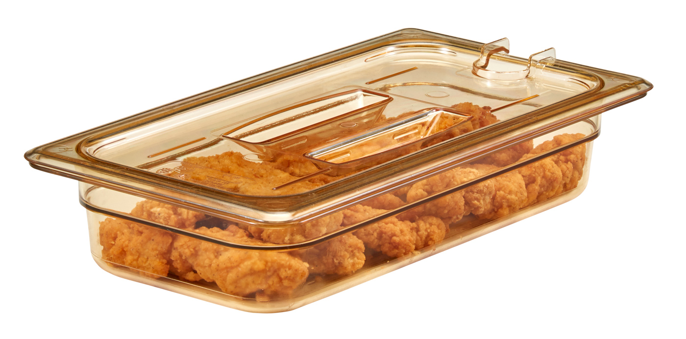 H-PAN™ Hitzebeständige GN-Behälter Deckel mit Kerbe und Griff GN 1/3 von Cambro