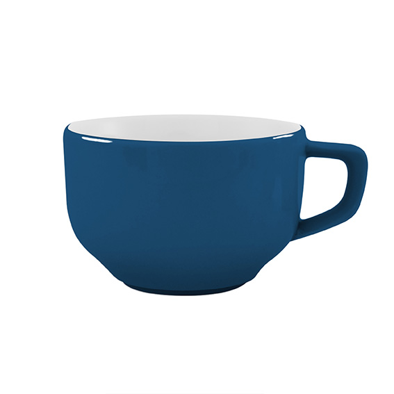 Obertasse 0,26 l - Form: Baristar - Dekor 66279, ozeanblau - aus Porzellan. Hersteller:, Eschenbach. "Made in Germany".