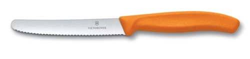 Victorinox Tomatenmesser Swiss Classic, Wellenschliff, orange, 11 cm