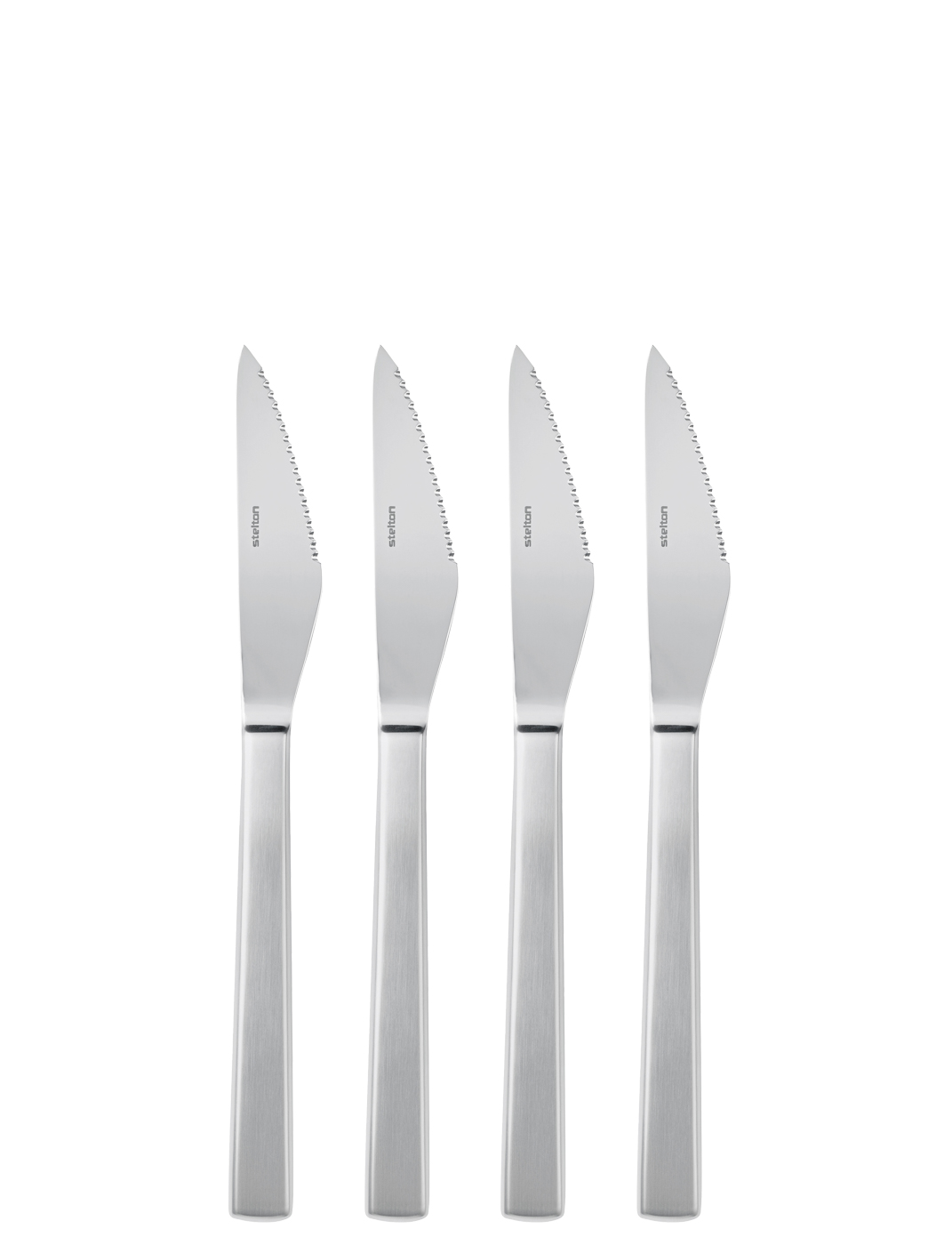 Maya 2000 Steakmesser 4 St steel - Maße: 22 x 2 x 1 cm - von Stelton