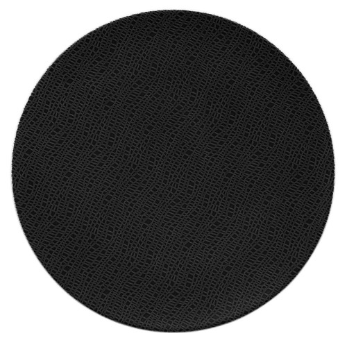 Seltmann Servierplatte rund flach 33 cm, rund, Form: Life, Dekor: 25677 Fashion glamorous black, hohe Kantenschlagfestigkeit, Made in Germany