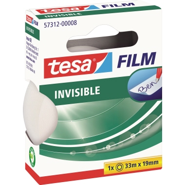tesa® Klebefilm tesafilm® matt-unsichtbar 19 mm x 33 m (B x L) nicht beidseitig klebend ohne Lösungsmittel Polypropylen