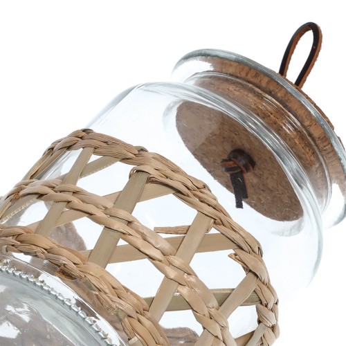 Vorratsglas "Boho" m. Korkdeckel, 600 ml. Ø: 120 mm. Höhe: 122 mm.