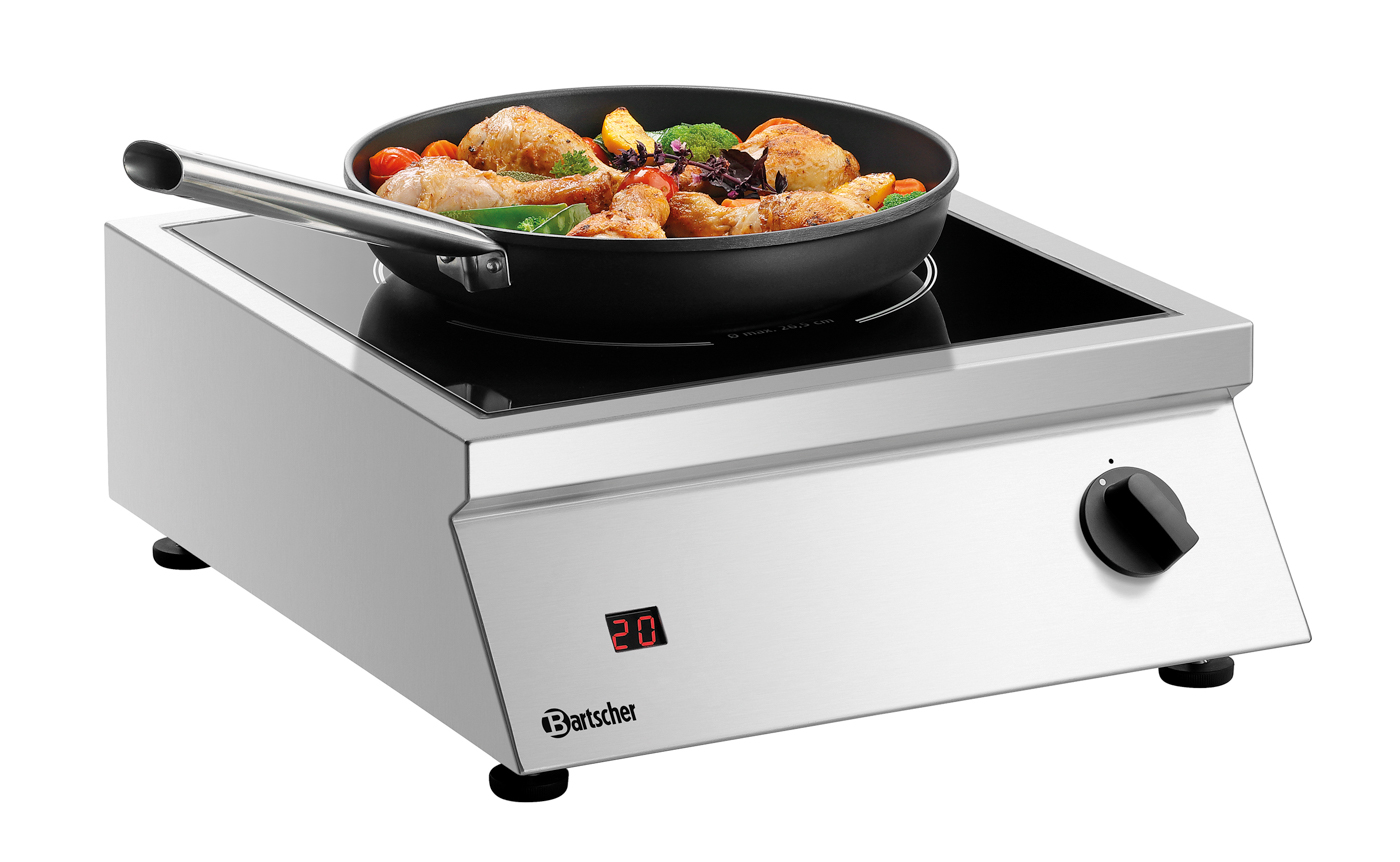 Bartscher Induktionstischherd ITH 35-265 | AnzahlKochstellen: 1 | Maße: 40 x 45,5 x 16,0 cm.Gewicht: 8,9 kg
