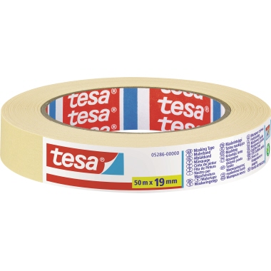 tesa® Kreppband UNIVERSAL Innenbereich 19 mm x 50 m (B x L) beige