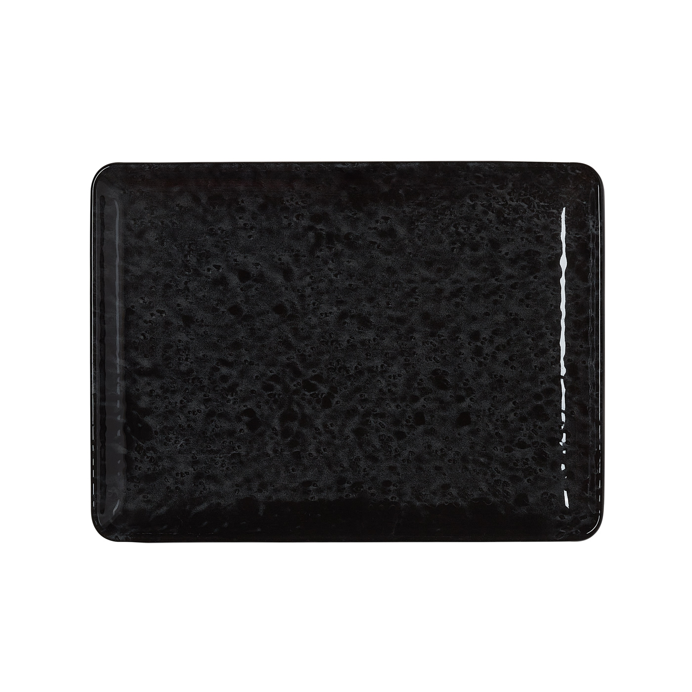 Teller, flach, 23 x 17 cm, Set á 6 Stück, night, Porzellan Flache Ausführung, Farbe: Night