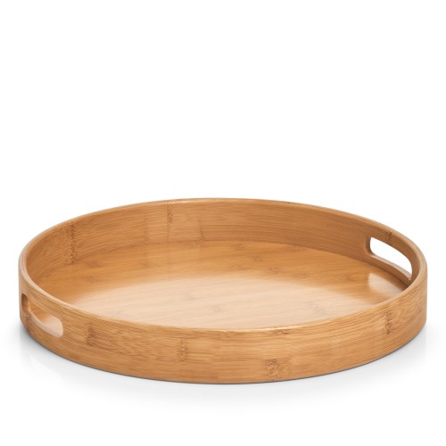 Tablett, Bambus. Ø: 380 mm. Höhe: 50 mm.