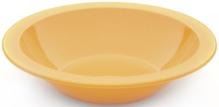 Roltex Teller in tiefer Ausführung mit 400 ml Füllvermögen und 17,3 cm Durchmesser, gelb