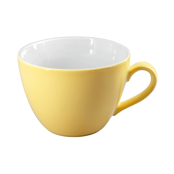 Obertasse 0,45 l - Form: Table Selection - Dekor, 79923 hellgelb - aus Porzellan. Hersteller:, Eschenbach. "Made in Germany".