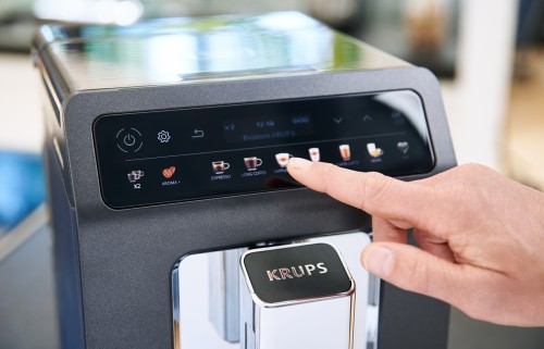 KRUPS Kaffeevollautomat Evidence ONE One-Touch-Cappuccino EA895N mit Backlight Farbdisplay, 12 Getränkespezialitäten und