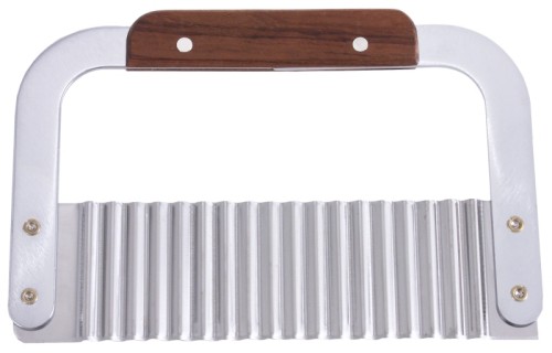 Garnierschneider aus Klingenstahl, mit lackiertem Holzgriff Länge: 18,5 cm, Klingenbreite: 5 cm, Höhe: 12,5 cm