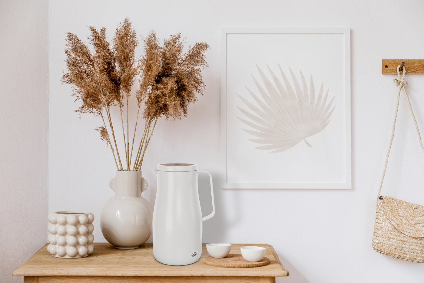 Isolierkanne Studio 1,0 l; funktionales Design by pearl creative Christian Rummel & Tim Storti; hochwertiger doppelwandiger Edelstahl porcelain