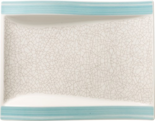 Villeroy & Boch Teller flach rechteckig, 26 x 20 cm, Serie Amarah Aquamarin