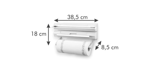 Wandrollenhalter onWALL, 3 in 1