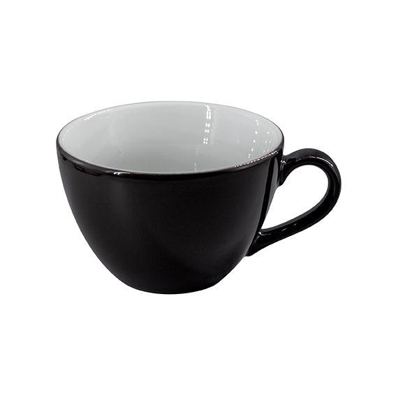 Obertasse 0,32 l - Form: Table Selection - Dekor, 79920 schwarz - aus Porzellan. Hersteller:, Eschenbach. "Made in Germany".