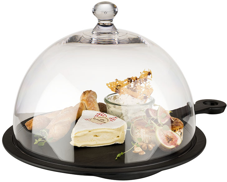 Frischhalte-Haube Ø 30 cm , H: 22 cm Polycarbonat spülmaschinengeeignet bruchsicher stapelbar Farbe: Transparent