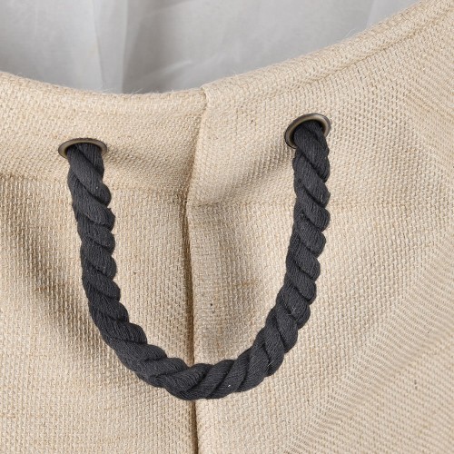 Wäschesammler "Natural", Jute/Polyester, natur / Maße: Ø 40x50 cm