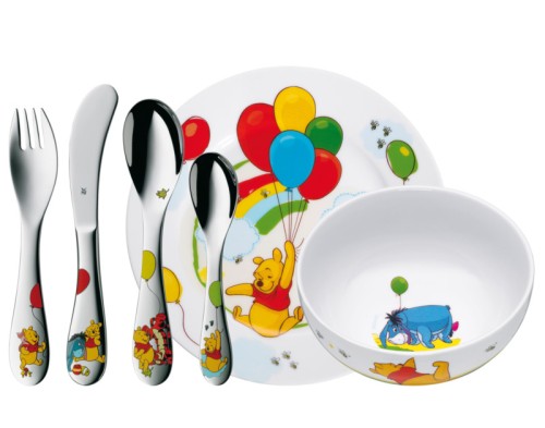 WMF Kinderbesteck Set 6 WINNIE THE POOH | Maße: 40 x 25 x 10 cm