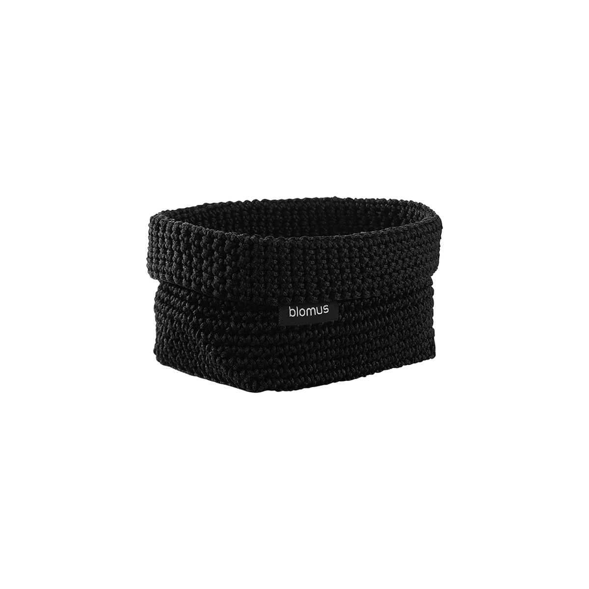 Häkelkorb -TELA- Black Size M. Material: Kunstfaser. Von Blomus.