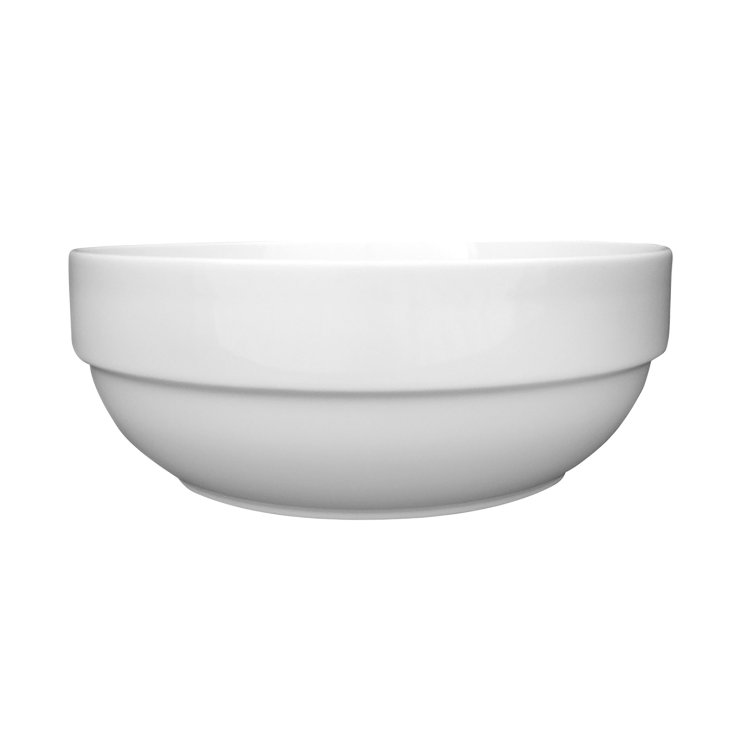 Schüssel rund - Durchmesser 21,0 cm - Form PRIMAVERA - uni weiß