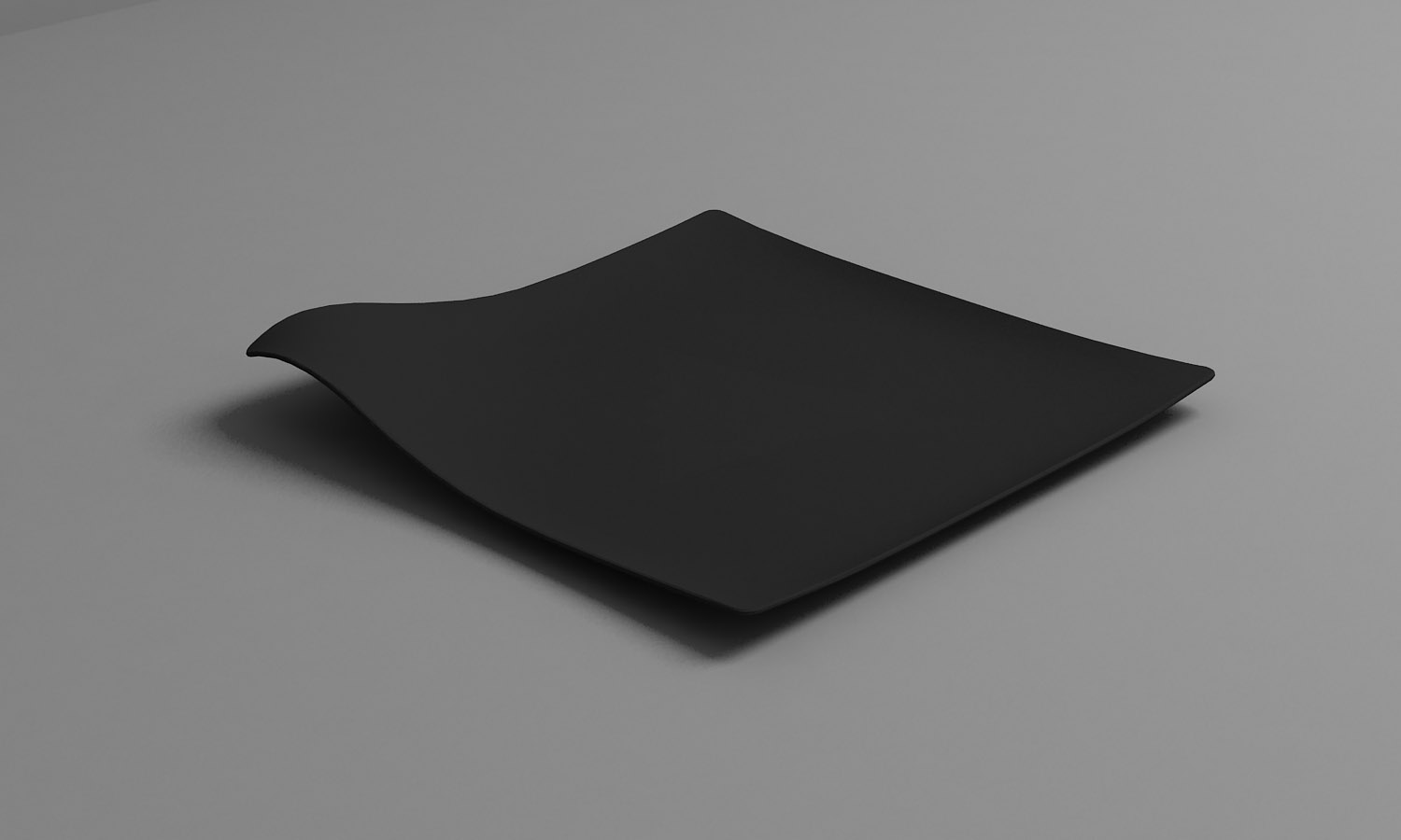 ARAVEN Speiseteller aus dem WAVE Catering-Sortiment in kleiner Größe, schwarz und aus Polystyrol