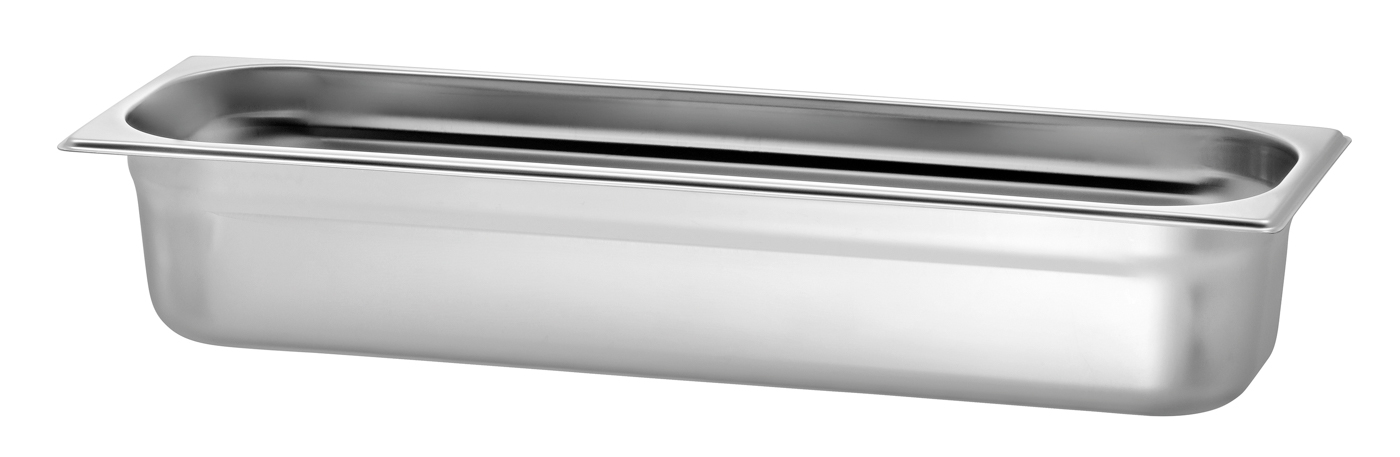 Bartscher GN-Behälter, 2/4, T100 | Ausführung:Ohne Perforation | Maße: 53 x 16,2 x 10,0 cm.Gewicht: 1 kg