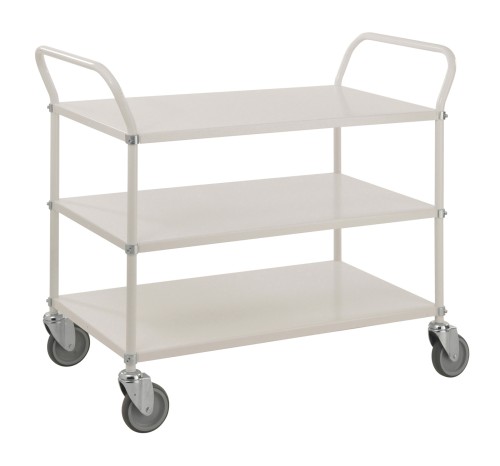 Tablettwagen mit 2 Metallböden - Maße: 107 x 58,5 x 94 cm - Gewicht: 24,5 kg - Belastungsgewicht: 250 kg