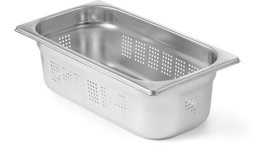 HENDI Gastronorm Behälter 1/3 perforiert - Inhalt: 4,0 Liter - 0,7 Stärke (mm) - 325x176 mm - 100 H mm
