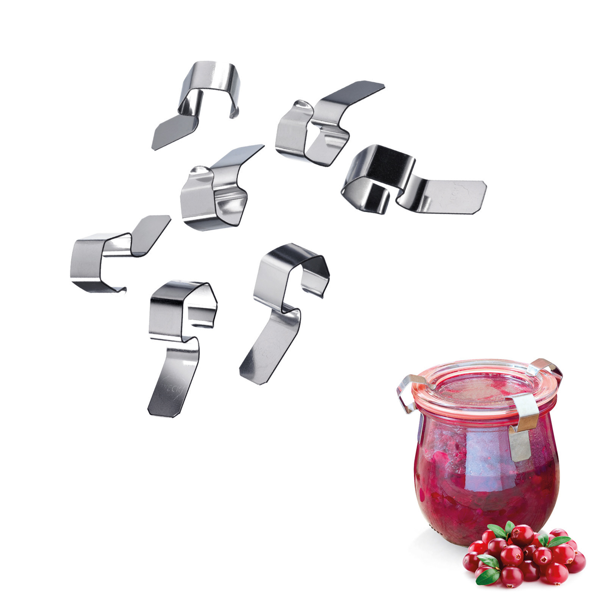 8 Deckelklammern