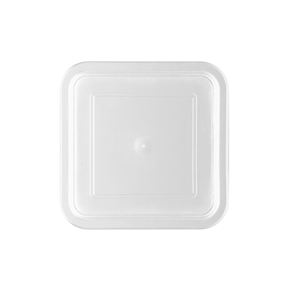 Kunststoffdeckel hoch 12,5 x 12,5 cm - glasklar -, Form: System aus Porzellan. Hersteller:, Eschenbach. "Made in Germany".