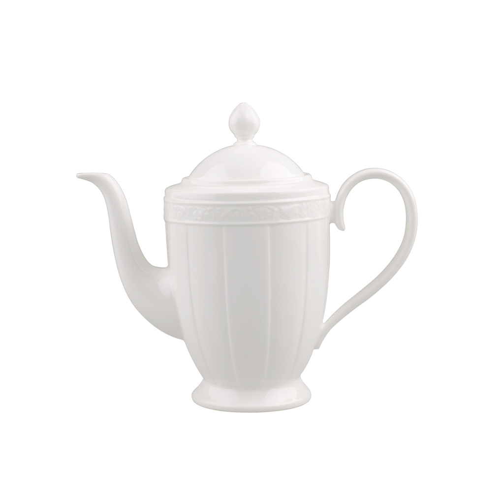 Villeroy und Boch Kaffeekanne 6 Pers. - Maße: 25,1 x 12,4 x 22,4 cm / Ser.: White Pearl