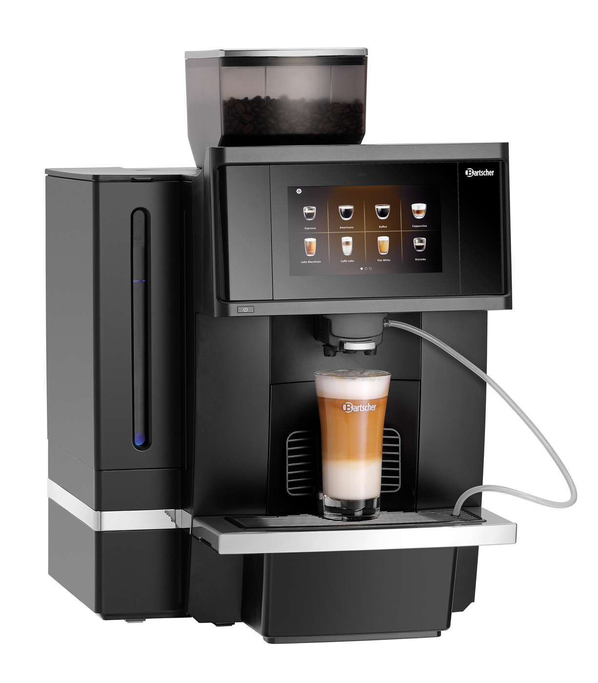 Bartscher Kaffeevollautomat KV1 Comfort |Display-Anzeige: Programme ,Status ,Lautstärke,Wartungsinfo | Maße: 39 x 51,1 x 58,2