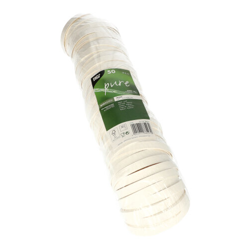 50 Deckel für Trinkbecher, Pappe "pure" rund Ø 8 cm weiss von PAPSTAR