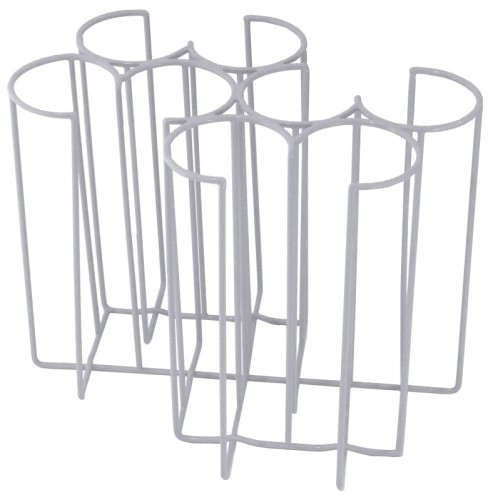 Tassenhalter aus verschweißtem, kunststoffummanteltem  Stahldraht, sehr stabile Qualität, ideal zum Transportieren und Lagern von