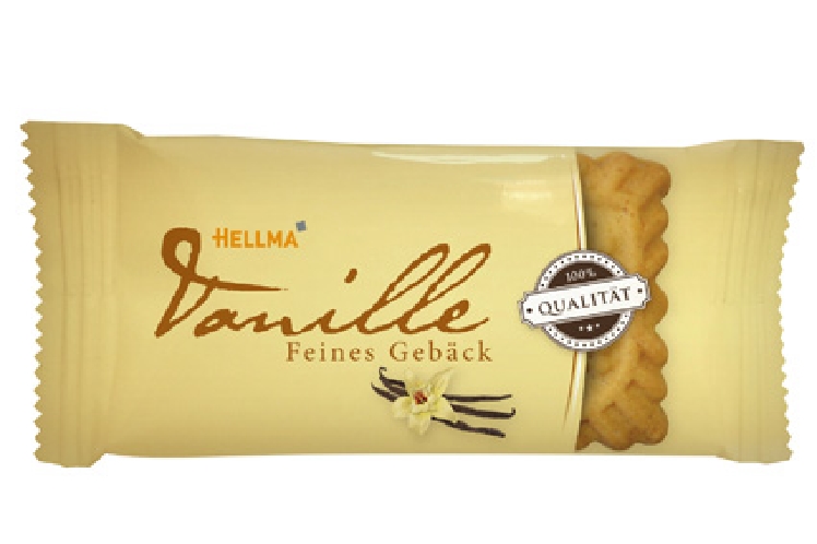 Hellma 3er-Mix FEINES GEBÄCK, Inhalt: 200 Stück á 5,6 g je Karton. Gesamtgewicht: 1,12 kg.