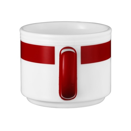 Seltmann Obertasse 1 0,18 l, Form: Vitalis, Dekor: 34929 dunkelrotes Band