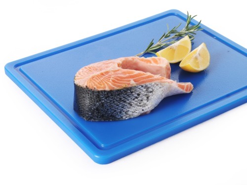 HENDI Schneidbrett HACCP 600x400 - für Fisch - Farbe: blau 600x400x(H)18 mm