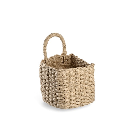 Aufbewahrungskorb-Set, 2-tlg., Papiergeflecht, / Maße: 15x15x15, 12x12x13 cm, natur