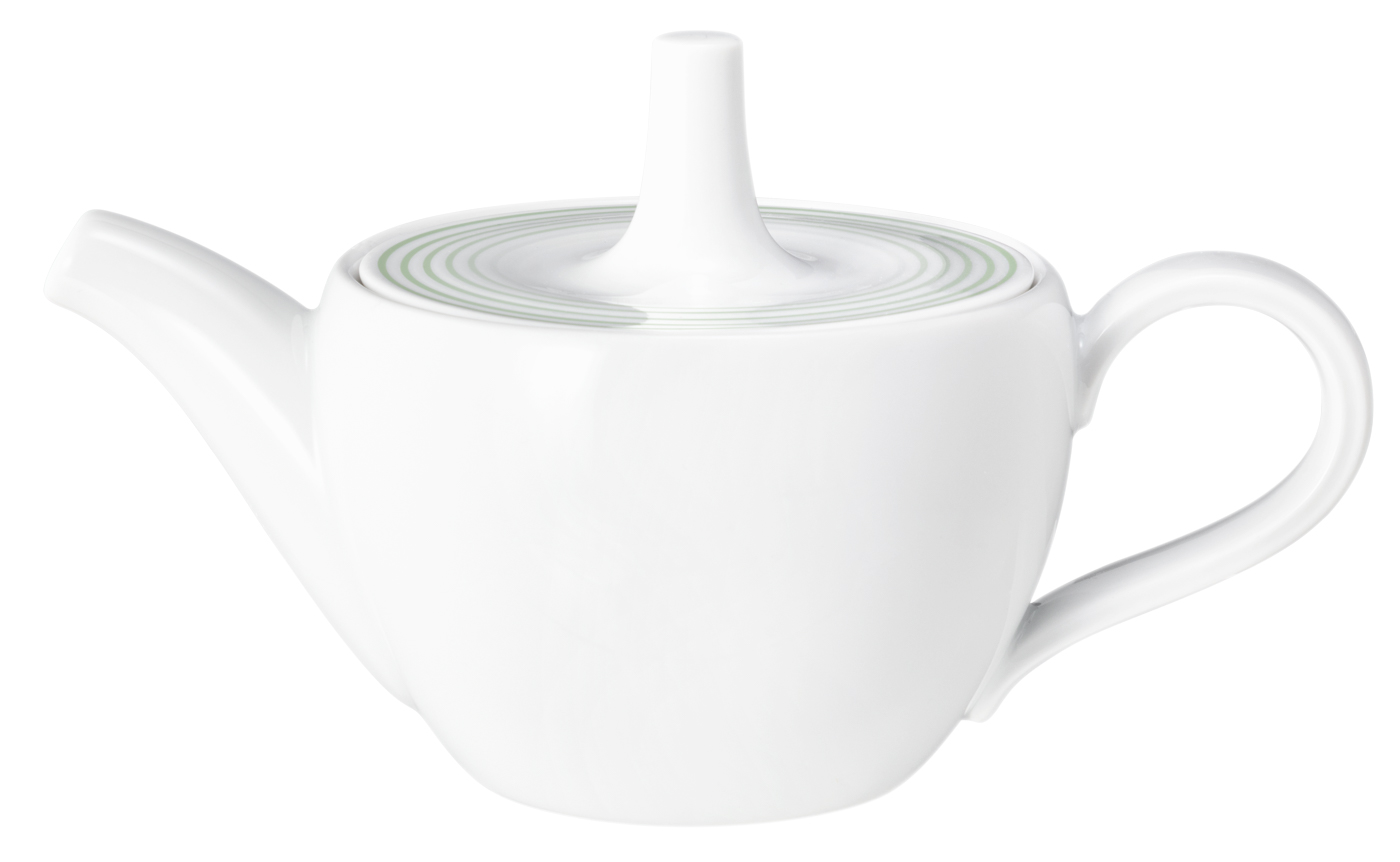 Seltmann Teekanne 1 0,50 l, Form: Blues, Dekor: 57720 Salbeigrün