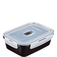 Black Box Active rechteckig 122cl mit Deckel Maße: 21,5 x 16 x 7,5 cm - Mat.: Glas gehärtet