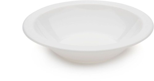 Roltex Teller in tiefer Ausführung 17,3 cm Durchmesser mit 400 ml Füllvermögen, BPA-frei, weiß