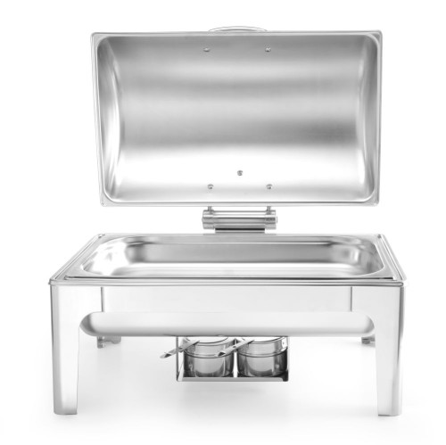 Chafing Dish GN 1/1, Hochglanz-Finish. Ideal für den Einsatz bei Buffets und Catering.