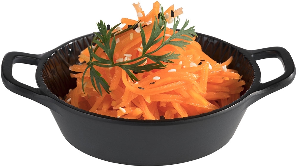 Schale -MINI- Ø 8,5 cm, H: 2,5 cm Melamin, schwarz, 0,07 Liter Griff: je 1,5 cm spülmaschinengeeignet stapelbar nicht