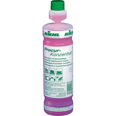 Kiehl Bodenreiniger Procur-Konzentrat nicht dermatologisch getestet biologisch abbaubar frei von Mikroplastik 4,5 Kunststoff 1l