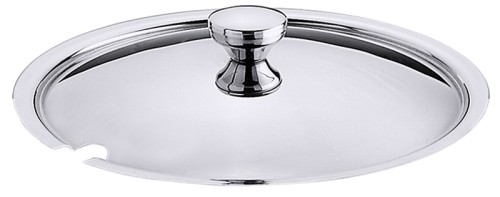 Knopfdeckel für Terrine Serie 5860, aus Edelstahl 18/10, hochglänzend, mit Löffelausschnitt passend zu: 5860/240